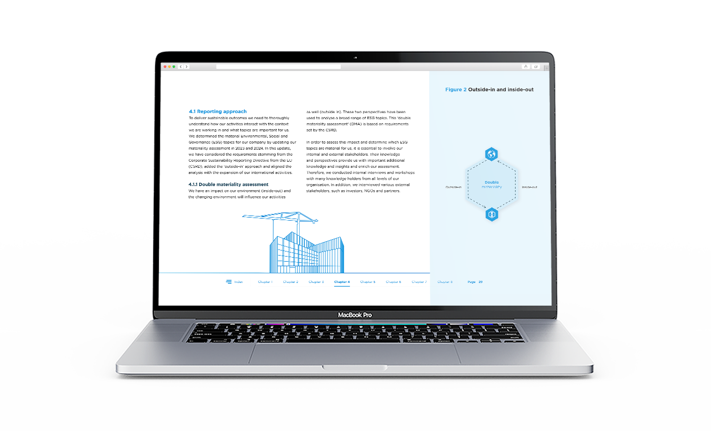 Voorbeeld van interactief document voor planon