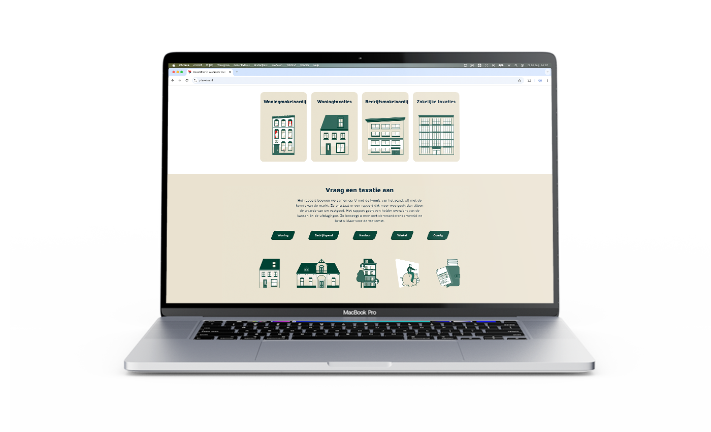 Voorbeeld webillustratie voor Plus Taxaties